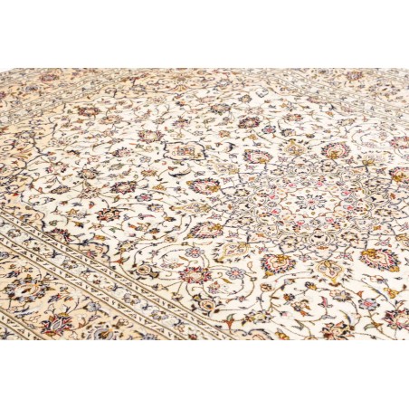 Tappeto Kashan Persia bianco grigio 200x305