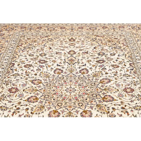 Tappeto Kashan Persia bianco grigio 200x305