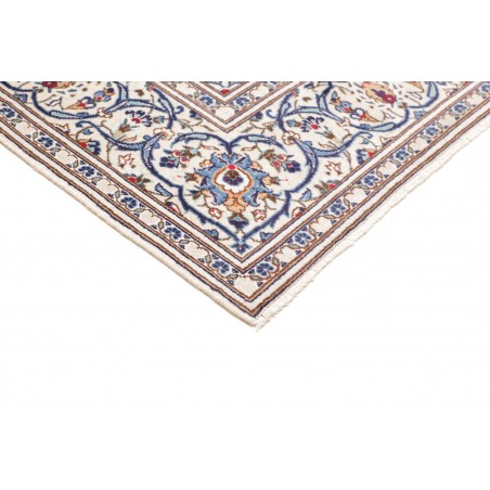 Tappeto Kashan Persia bianco marrone 196x300