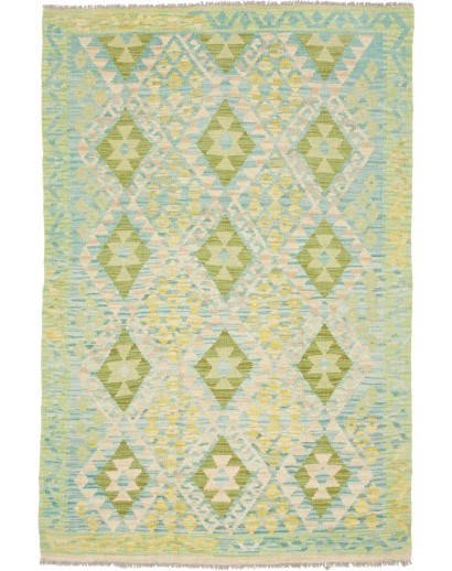 Tappeto Kilim Afghanistan beige marrone 128x188