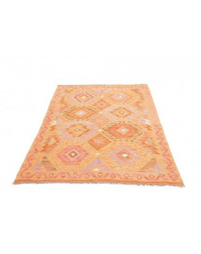 Tappeto Kilim Afghanistan marrone bianco 125x175
