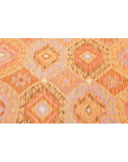 Tappeto Kilim Afghanistan marrone bianco 125x175