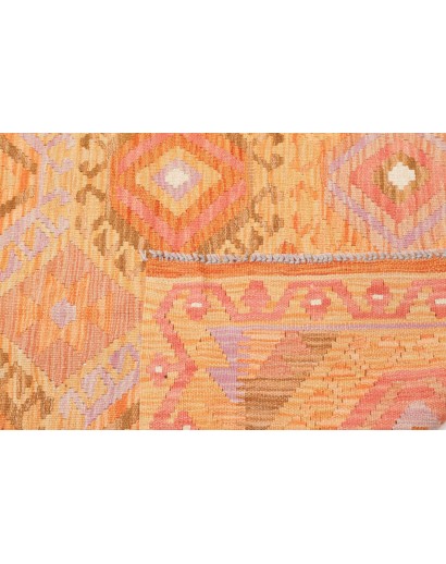 Tappeto Kilim Afghanistan marrone bianco 125x175