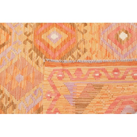 Tappeto Kilim Afghanistan marrone bianco 125x175