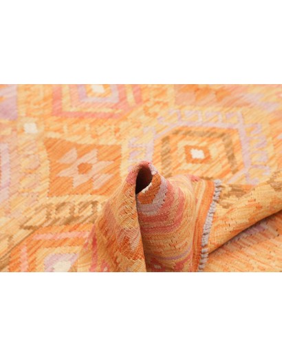 Tappeto Kilim Afghanistan marrone bianco 125x175