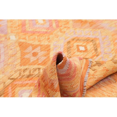 Tappeto Kilim Afghanistan marrone bianco 125x175