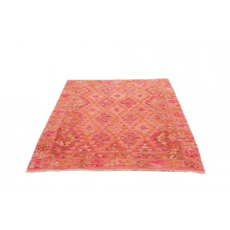Tappeto Kilim Afghanistan rosso marrone 131x169