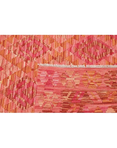 Tappeto Kilim Afghanistan rosso marrone 131x169