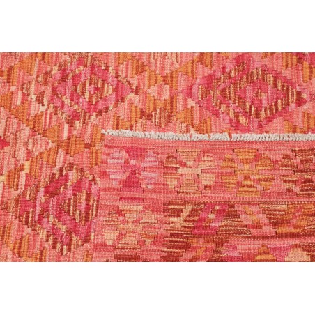Tappeto Kilim Afghanistan rosso marrone 131x169