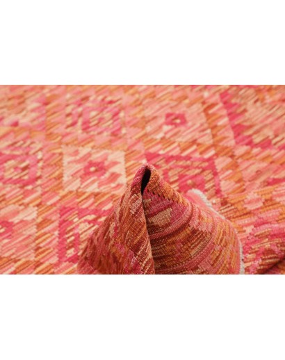 Tappeto Kilim Afghanistan rosso marrone 131x169