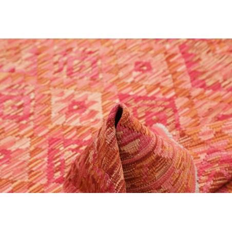 Tappeto Kilim Afghanistan rosso marrone 131x169