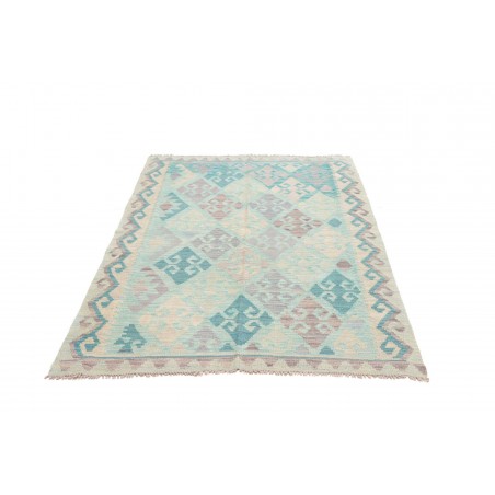 Tappeto Kilim Afghanistan beige blu 126x170