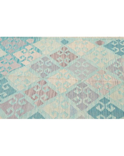 Tappeto Kilim Afghanistan beige blu 126x170