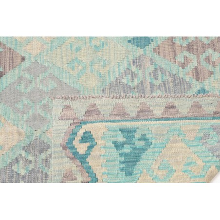Tappeto Kilim Afghanistan beige blu 126x170