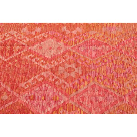 Tappeto Kilim Afghanistan rosso arancione 130x180