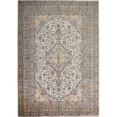 Tappeto Kashan Persia beige bianco 246x350