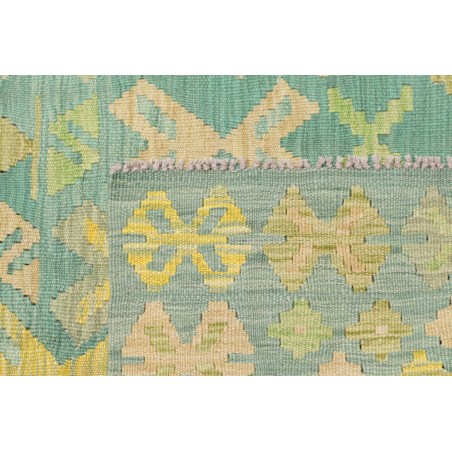 Tappeto Kilim Afghanistan azzurro giallo 128x182