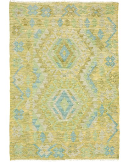 Tappeto Kilim Afghanistan marrone beige 100x145