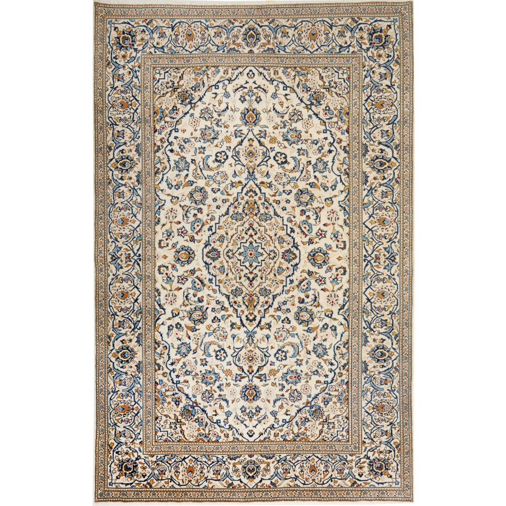 Tappeto Kashan Persia beige marrone 196x308 Tappeto Kashan Persia beige marrone 196x308