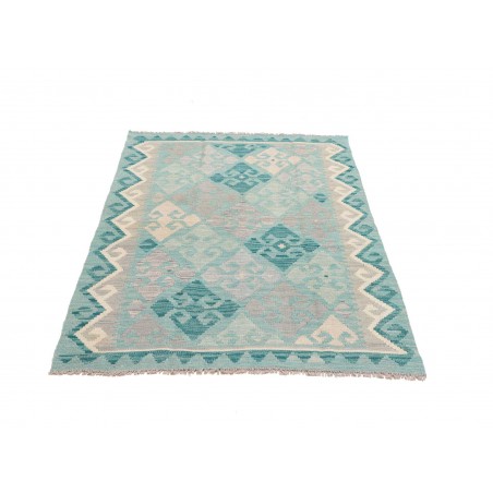 Tappeto Kilim Afghanistan beige blu 104x151
