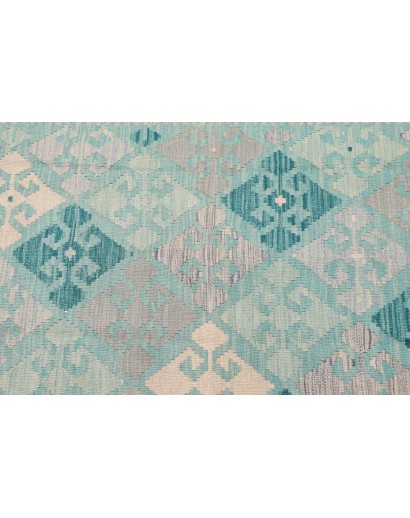 Tappeto Kilim Afghanistan beige blu 104x151