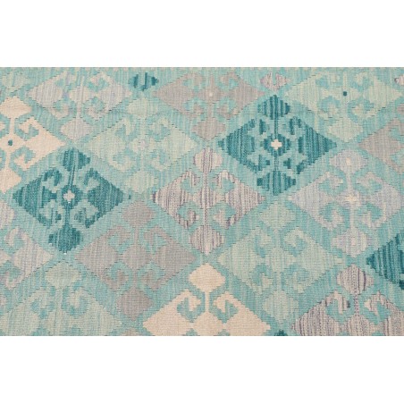 Tappeto Kilim Afghanistan beige blu 104x151