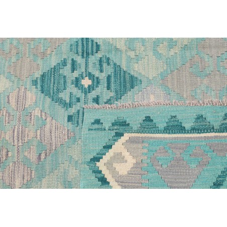 Tappeto Kilim Afghanistan beige blu 104x151