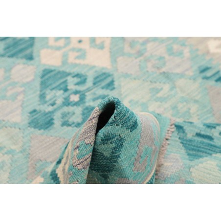 Tappeto Kilim Afghanistan beige blu 104x151