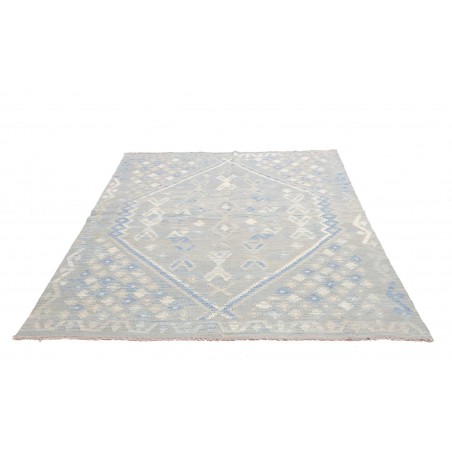 Tappeto Kilim Afghanistan beige bianco 162x202
