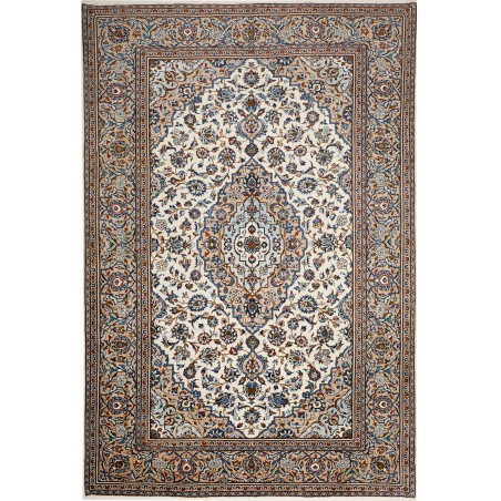 Tappeto Kashan Persia beige marrone 200x297