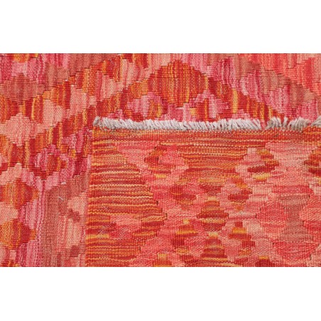 Tappeto Kilim Afghanistan rosso arancione 159x197