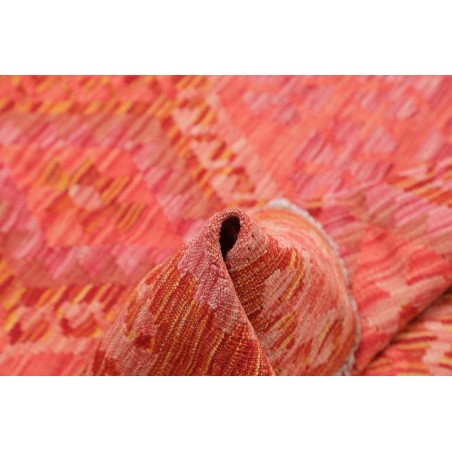 Tappeto Kilim Afghanistan rosso arancione 159x197