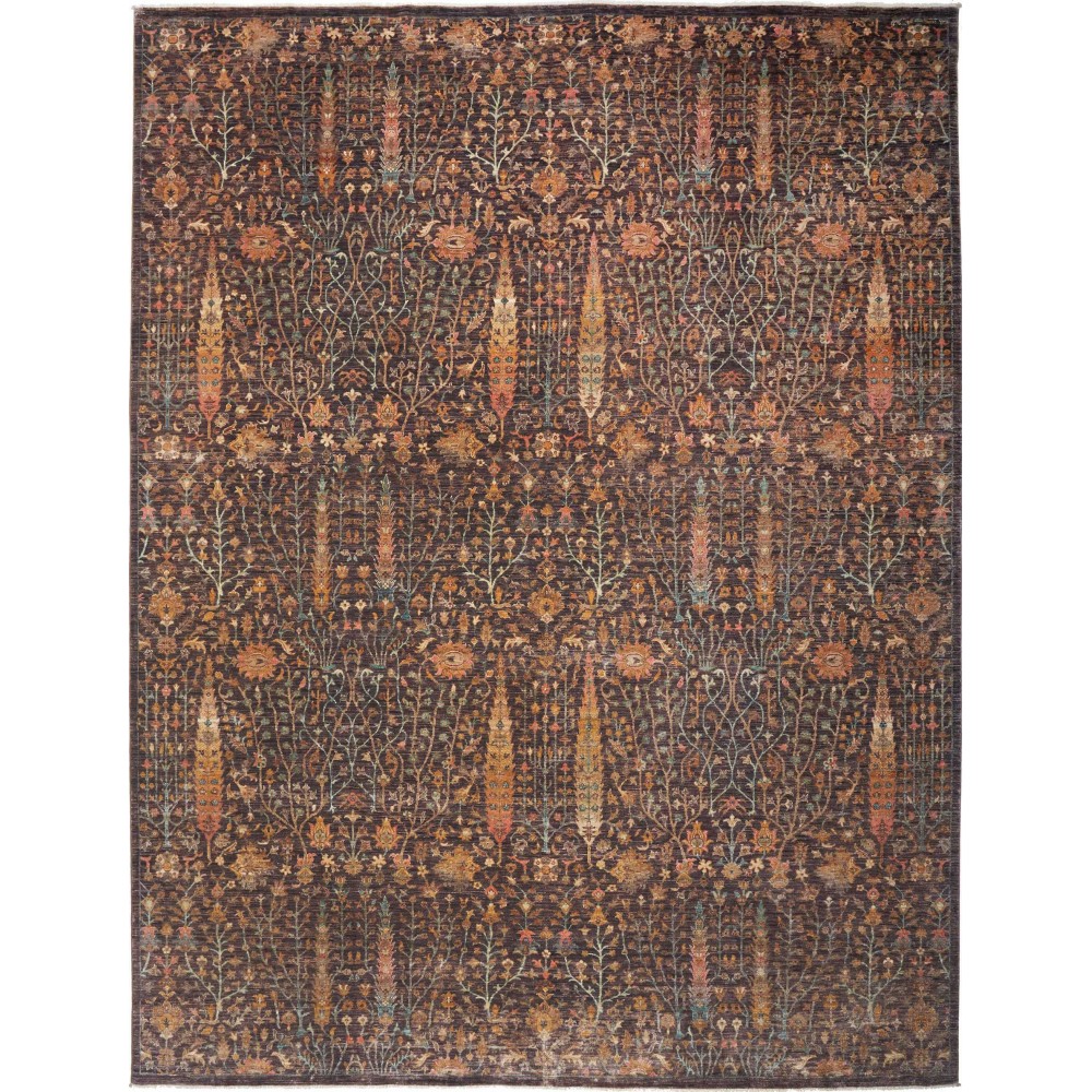 Tappeto Shahi Fine Pakistan azzurro marrone 279x366 Tappeto Shahi Fine Pakistan azzurro marrone 279x366