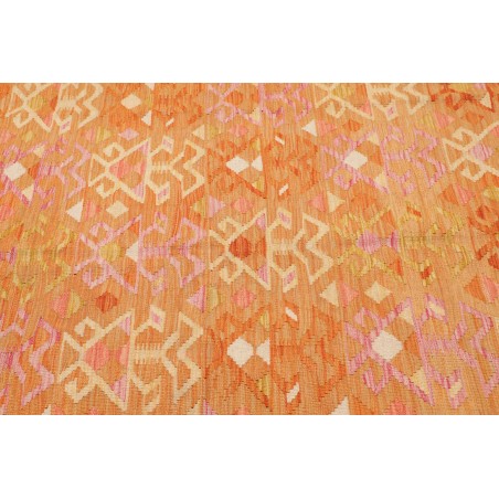 Tappeto Kilim Afghanistan arancione beige 153x201