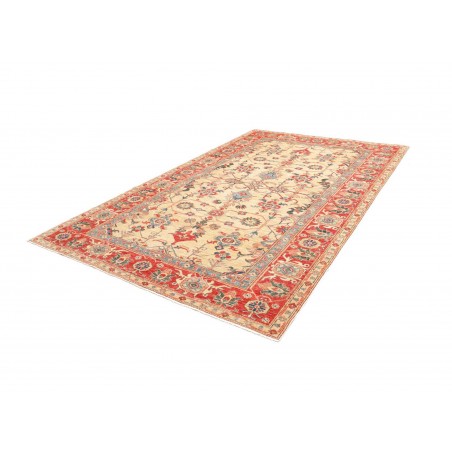 Tappeto Kazak Fine Pakistan marrone giallo 200x314