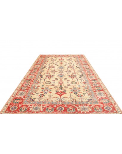 Tappeto Kazak Fine Pakistan marrone giallo 200x314