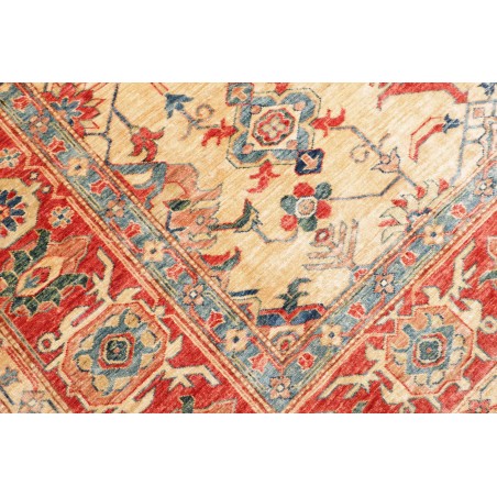 Tappeto Kazak Fine Pakistan marrone giallo 200x314