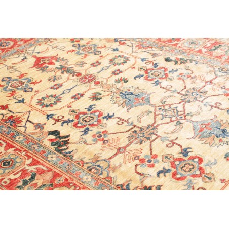 Tappeto Kazak Fine Pakistan marrone giallo 200x314