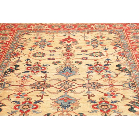 Tappeto Kazak Fine Pakistan marrone giallo 200x314