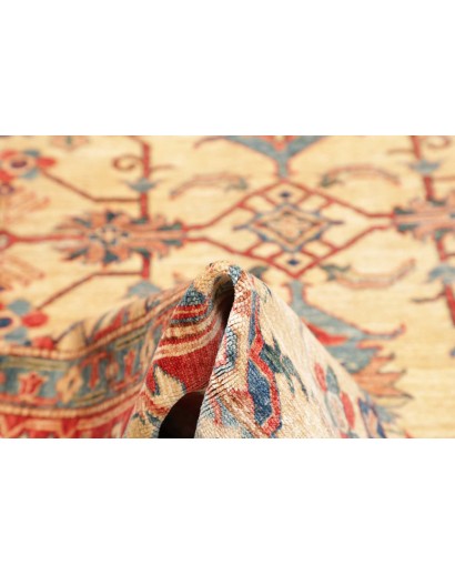 Tappeto Kazak Fine Pakistan marrone giallo 200x314
