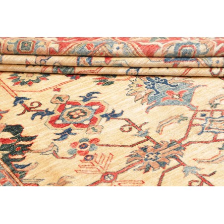 Tappeto Kazak Fine Pakistan marrone giallo 200x314