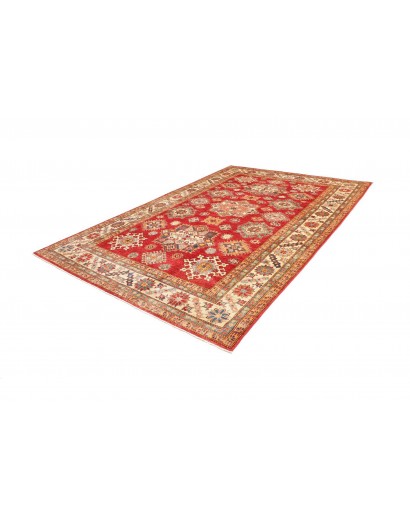 Tappeto Kazak Fine Pakistan marrone bianco 214x311