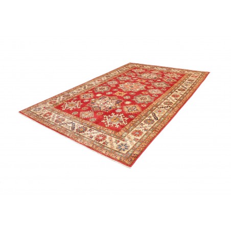Tappeto Kazak Fine Pakistan marrone bianco 214x311