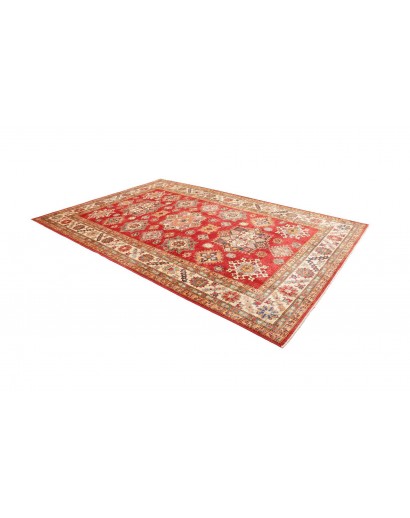 Tappeto Kazak Fine Pakistan marrone bianco 214x311