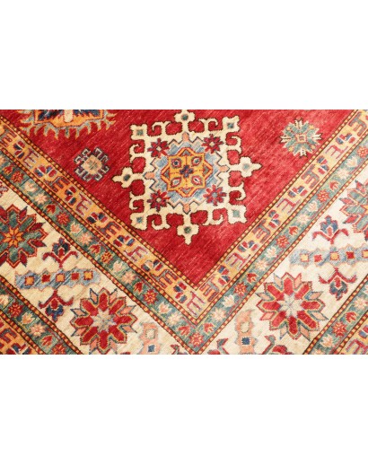 Tappeto Kazak Fine Pakistan marrone bianco 214x311