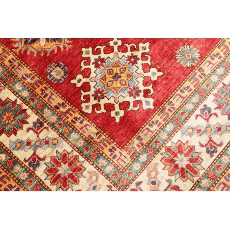 Tappeto Kazak Fine Pakistan marrone bianco 214x311