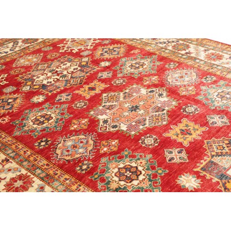 Tappeto Kazak Fine Pakistan marrone bianco 214x311