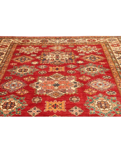 Tappeto Kazak Fine Pakistan marrone bianco 214x311