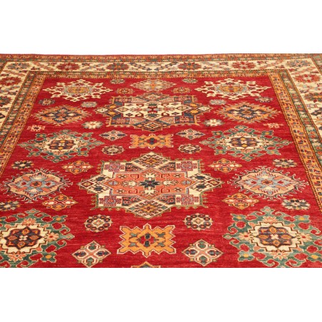 Tappeto Kazak Fine Pakistan marrone bianco 214x311