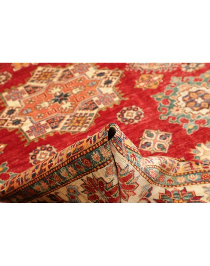Tappeto Kazak Fine Pakistan marrone bianco 214x311